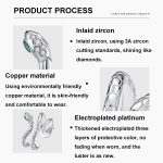 Verstellbarer offener Ring mit Schlangenmotiv in Kupfer und Platin – Bild 4