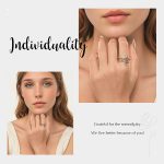 Verstellbarer offener Ring mit Schlangenmotiv in Kupfer und Platin – Bild 5