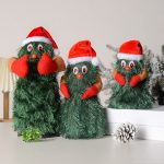 Lustiger rotierender elektrischer Weihnachtsbaum, tanzende und singende Weihnachtsmann-Puppe, Small, Medium, Large – Bild 6