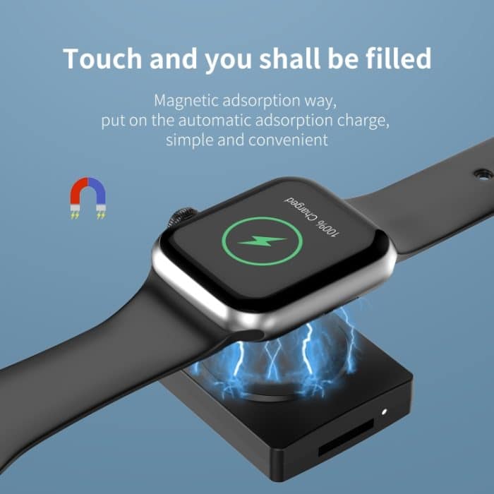 S02 Für Apple Watch Serie USB Magnetisches kabelloses Ladegerät mit Kartenleserfunktion – Bild 5
