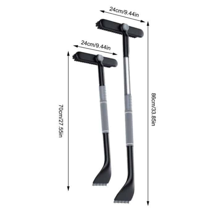 Multifunktionale Auto-Enteisungs-Schneeschaufel, Black Boxed, White Boxed – Bild 11