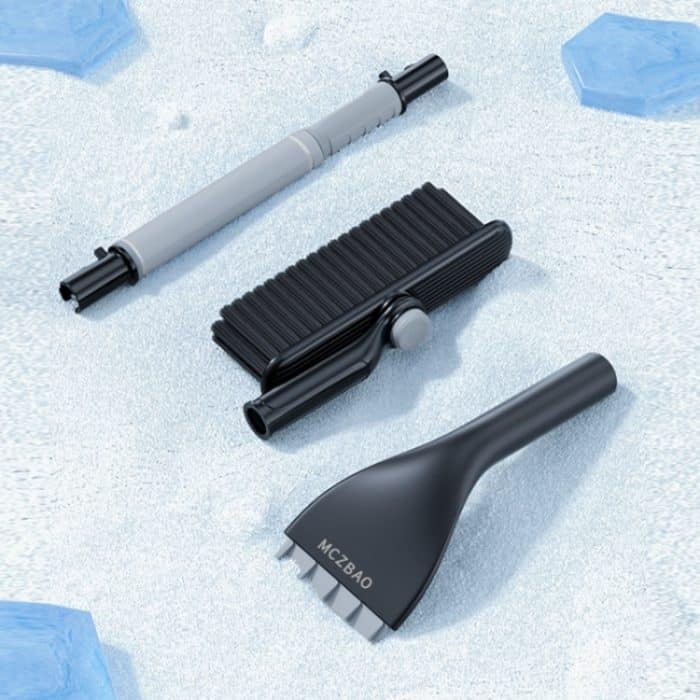 Multifunktionale Auto-Enteisungs-Schneeschaufel, Black Boxed, White Boxed – Bild 8