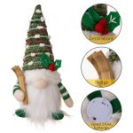 Gestrickte beleuchtete leuchtende Puppe Weihnachtsdekorationsartikel – Bild 6