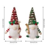 Gestrickte beleuchtete leuchtende Puppe Weihnachtsdekorationsartikel – Bild 7