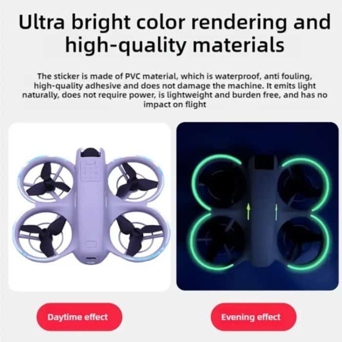 Für DJI Neo Leuchtaufkleber Night Glow Cool Film – Bild 8