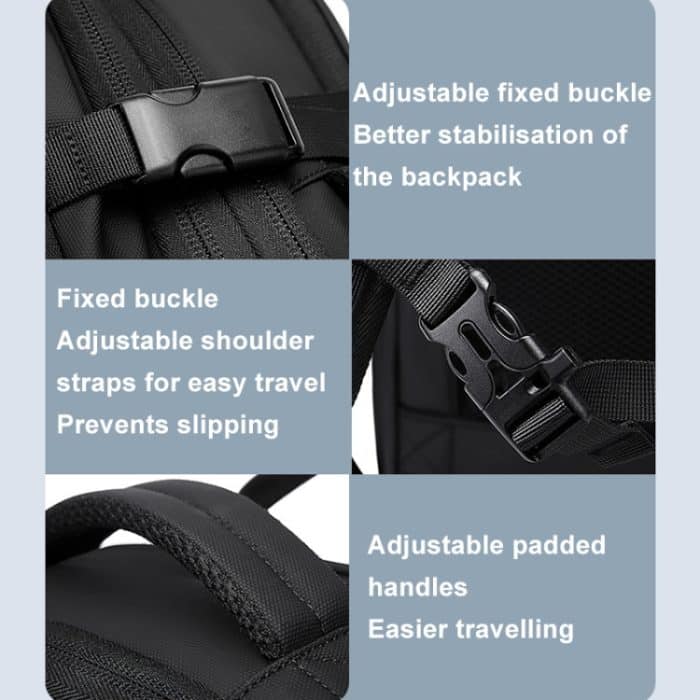 BANGE BG-3028 Herren Umhängetasche Vakuumkompression Große Kapazität Erweiterung Freizeitrucksäcke – Bild 10