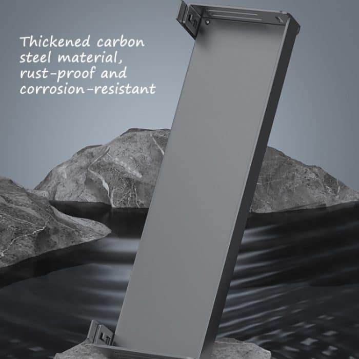 An der Wand befestigter Küchengewürzständer aus Kohlenstoffstahl für Badezimmer, Lagerregal, Handtuchhalter, 20cm, 30cm, 40cm, 50cm, 60cm, 20cm With Hooks, 30cm With Hooks, 40cm With Hooks, 50cm With Hooks, 60cm With Hooks – Bild 3