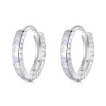 S925 Sterling Silber mit platinierten Fantasy Oopal Ohrringen