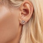 S925 Sterling Silber Hohle Herz Ohrringe – Bild 6