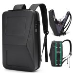 BANGE BG-2956 Erweiterbare Hartschalen-Computertasche Herren Business-Rucksack, BG-2956