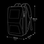 BANGE BG-2956 Erweiterbare Hartschalen-Computertasche Herren Business-Rucksack, BG-2956 – Bild 11