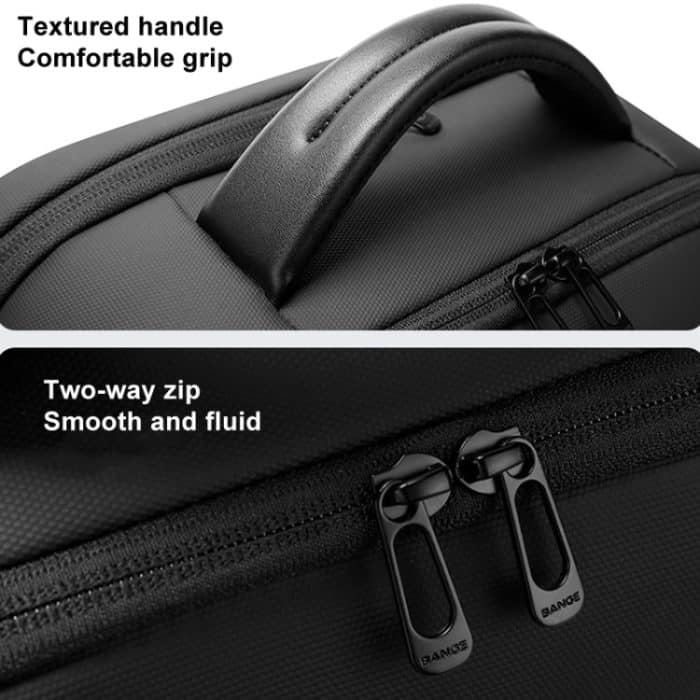 BANGE BG-8013 Herren Business-Rucksack Pendler-Laptop-Umhängetasche – Bild 7