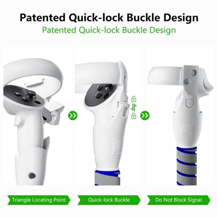 Für Meta Quest 2 Controller Grip Spiele Griff Spielen BeatSaber Baseball – Bild 3