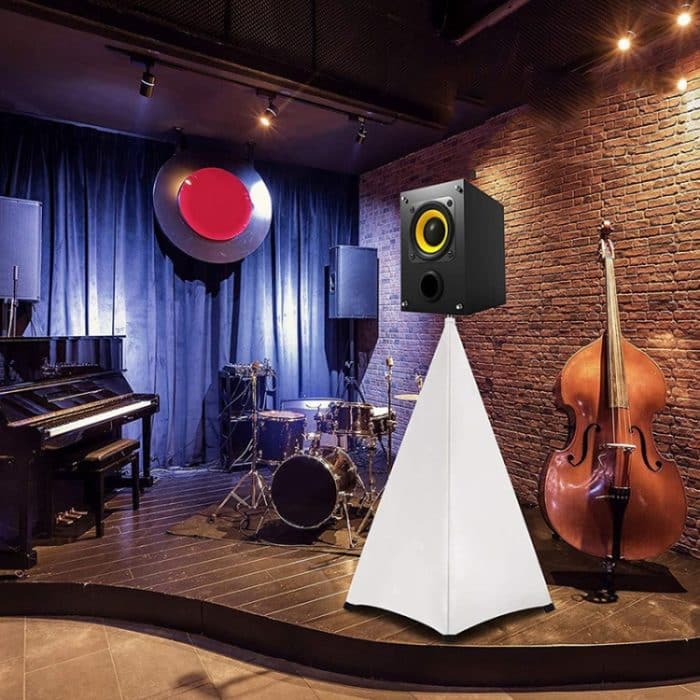 Verstellbare, lichtblockierende Abdeckung für Bühnenlautsprecherständer, Two-sided, Three-sided – Bild 4