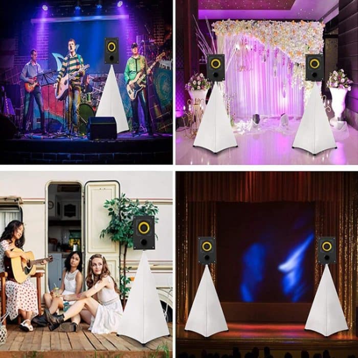 Verstellbare, lichtblockierende Abdeckung für Bühnenlautsprecherständer, Two-sided, Three-sided – Bild 5