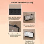 Multifunktionaler LED-Bildschirm, Spiegel, Ladewecker, Erinnerung, visueller Timer – Bild 15