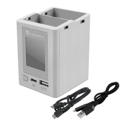 Für DJI Mini 4 Pro/Mini 3 Pro/Mini 3 YX Farbbildschirm Dual-Wege-Ladegerät Batteriemanager, Without Plug, With 65W US Plug, With 65W EU Plug