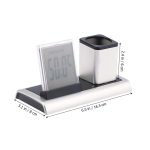 288A Multifunktionale Bunte Kalender/Temperatur Display LED Wecker Mit Stift Halter – Bild 3
