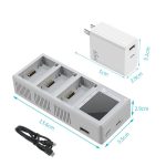 Für DJI Mini 4 Pro / Mini 3 Pro / Mini 3 YX Farbbildschirm 3-Wege-Ladegerät Batteriemanager, Without Plug, With 65W US Plug, With 65W EU Plug – Bild 11