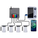 Für DJI Mini 4 Pro / Mini 3 Pro / Mini 3 Farbbildschirm Digitalanzeige Vier-Wege-Ladegerät Batteriemanager, US Plug, EU Plug, AU Plug, UK Plug – Bild 2