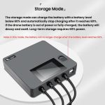 Für DJI Mini 4 Pro / Mini 3 Pro / Mini 3 Farbbildschirm Digitalanzeige Vier-Wege-Ladegerät Batteriemanager, US Plug, EU Plug, AU Plug, UK Plug – Bild 4