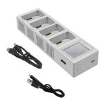 Für DJI Mini 4 Pro / Mini 3 Pro / Mini 3 YX Vier-Wege-Farbbildschirm-Ladegerät Batterie-Manager, Four-Way