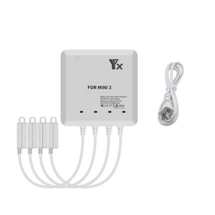 Für DJI Mini 4 Pro / Mini 3 Pro / Mini 3 Drone YX 4-weg Ladegerät Batterie Butler, US Plug, EU Plug, UK Plug, AU Plug