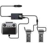 Für DJI Air 3S /Air 3 YX Digital Display Auto Ladegerät Ladung 2 Batterien Zur gleichen Zeit, Car Charger