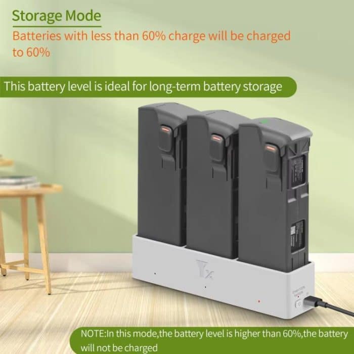 Für DJI Avata 2 YX Ladegerät 3-weg Lade Butler Unterstützt PD 65W – Bild 6