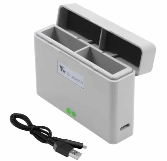 Für DJI Action 3 / Action 4 Kamera YX 2-Wege-Ladegerät Batterie-Manager, 2-Way – Bild 1
