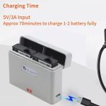 Für DJI Action 3 / Action 4 Kamera YX 2-Wege-Ladegerät Batterie-Manager, 2-Way – Bild 2