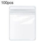 100 Stück tragbare PVC-Schmuckaufbewahrungsbeutel, transparent, antioxidativ, staubdicht, für Ohrringe, Halsketten, Armbänder, Siegelbeutel