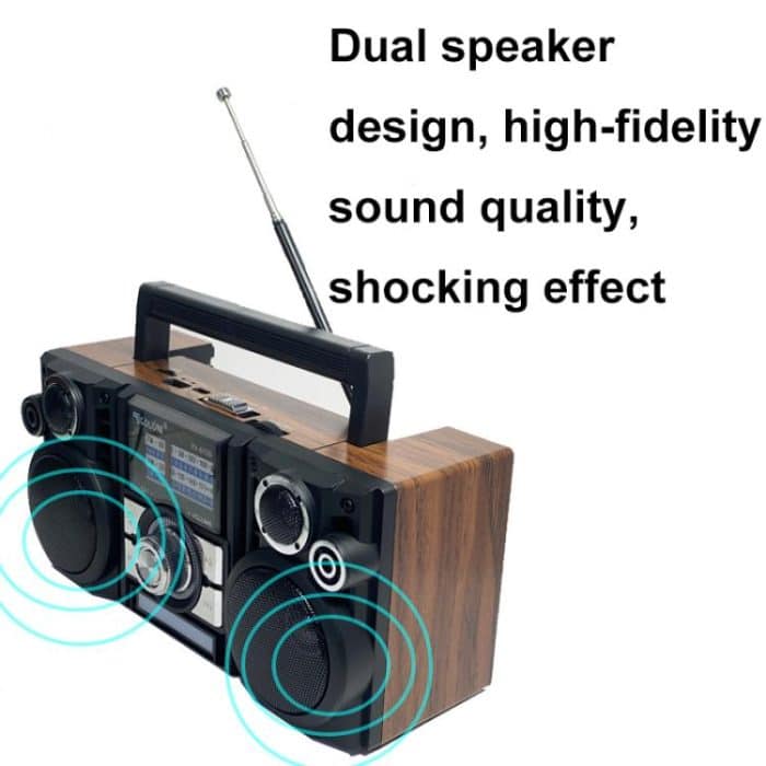 COLON RX-65SD Solarbetriebenes Stereo-FM-Radio Kabelloser Bluetooth-Lautsprecher – Bild 4