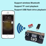 COLON RX-65SD Solarbetriebenes Stereo-FM-Radio Kabelloser Bluetooth-Lautsprecher – Bild 5