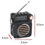 PuXing M8BT Mini-Multiband-FM/AM/SW-Radio mit LED-Taschenlampe – Bild 2