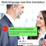 M75 On-Ear AI Intelligente Übersetzung Sprache Konferenzaufzeichnung Drahtloser Bluetooth-Kopfhörer mit digitaler Anzeige – Bild 9