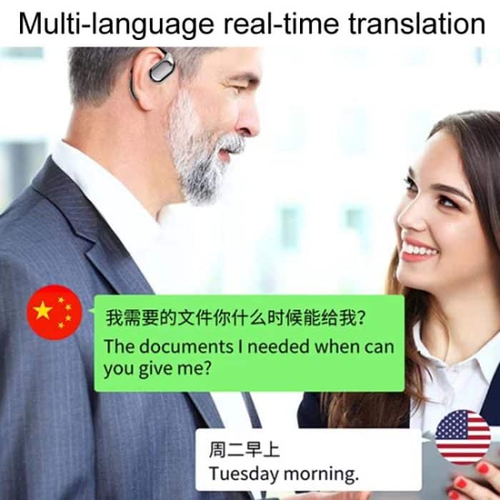 M75 On-Ear AI Intelligente Übersetzung Sprache Konferenzaufzeichnung Drahtloser Bluetooth-Kopfhörer mit digitaler Anzeige – Bild 9