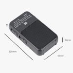 W-209 Mini Tragbares wiederaufladbares/batteriebetriebenes Dual-Mode-Zeiger-FM-Radio mit Taschenlampe – Bild 3