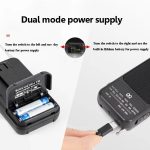 W-209 Mini Tragbares wiederaufladbares/batteriebetriebenes Dual-Mode-Zeiger-FM-Radio mit Taschenlampe – Bild 7