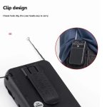 W-209 Mini Tragbares wiederaufladbares/batteriebetriebenes Dual-Mode-Zeiger-FM-Radio mit Taschenlampe – Bild 10