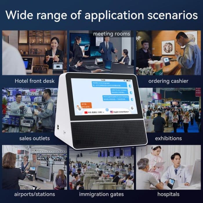 X7 7-Zoll-HD-Touch-Dual-Screen 2,4/5,0 G Business Intelligenter Sprachübersetzer – Bild 11