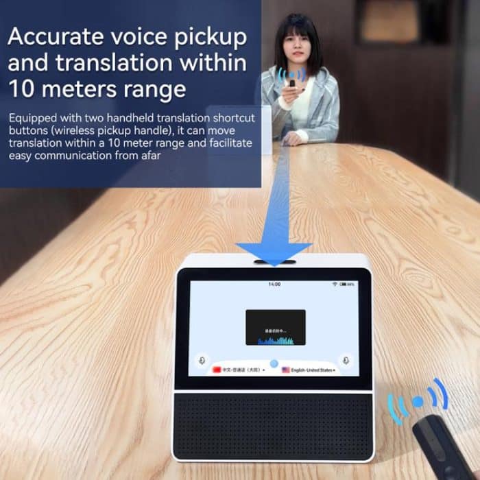 X7 7-Zoll-HD-Touch-Dual-Screen 2,4/5,0 G Business Intelligenter Sprachübersetzer – Bild 5