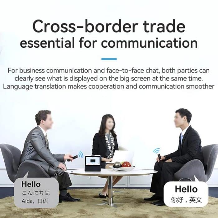 X7 7-Zoll-HD-Touch-Dual-Screen 2,4/5,0 G Business Intelligenter Sprachübersetzer – Bild 10