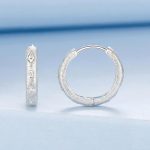 S925 Reines Weißgold plattierte Sternohrringe aus Silber – Bild 2