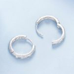 S925 Reines Weißgold plattierte Sternohrringe aus Silber – Bild 4