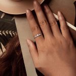 BSR620 S925 Sterling Silber Platinierter glänzender Zirkon Ring – Bild 5