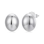 BSE1123 S925 Sterling Silber Metall glänzende Ohrringe