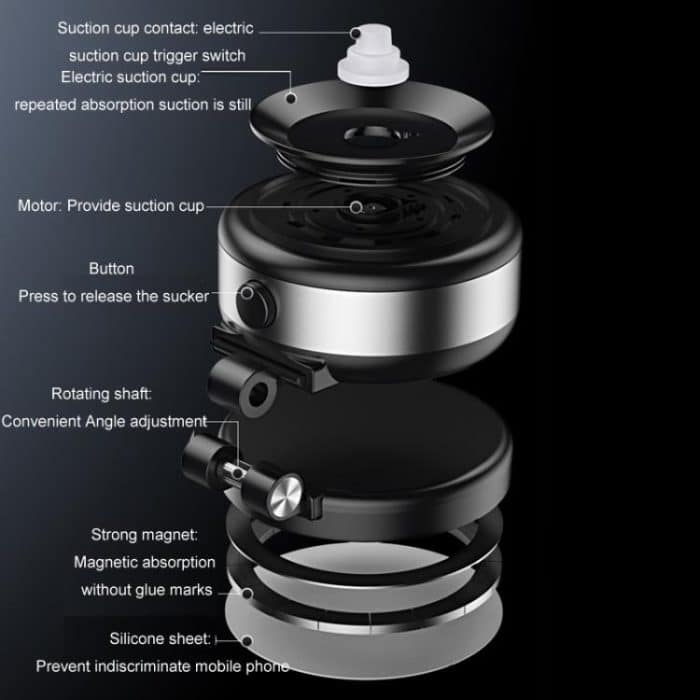 Auto-Navigation Elektrische Vakuum Magnetische Saugnapf Multifunktionale Halterung – Bild 5