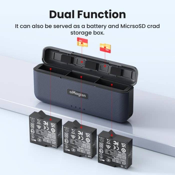 Für Insta360 Ace Pro 2 Batterie aMagisn Schnelle Lade Box Ladegerät Lagerung Fach – Bild 6