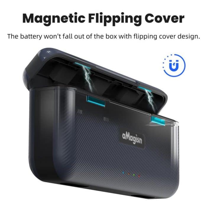 Für Insta360 Ace Pro 2 Batterie aMagisn Schnelle Lade Box Ladegerät Lagerung Fach – Bild 7